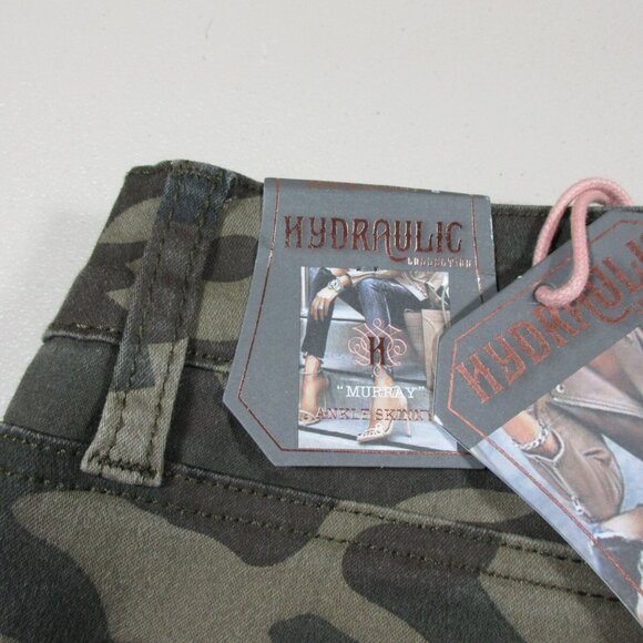 Hydraulic womens camo Murray ankle skinny stretch jeans 8 - Picture 7 of 9